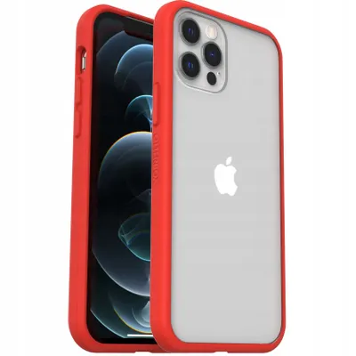 Produktbild von OtterBox React Hülle für Apple iPhone 12, iPhone 12 Pro Smartphone - Rot - Softtouch - Sturzsicher