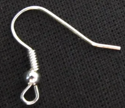 Produktbild von Ergänzungsartikel: 2 Ohrringe Ohrhaken 825er Sterling Silber Echtsilber
