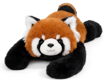 Produktbild von Panda Kuscheltier 65 cm, Gewichtskuscheltier 2,3 kg für Erwachsene, Roter Panda Plüschtier, Weich gewicht kuscheltier, Kawaii Geschenk