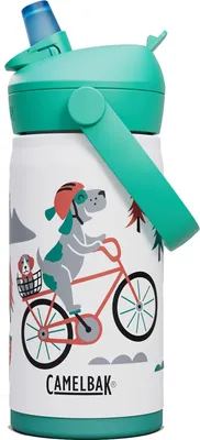 Zdjęcie produktu dla CamelBak Thrive Flip Straw Kids, 400 ml, Codzienne użytkowanie, Turkusowy, Biały, Stal nierdzewna, Dziecko, Chłopak, dziewczyna