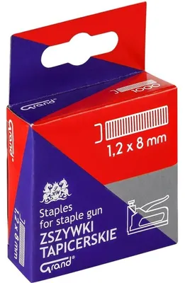 Zdjęcie produktu dla Zszywki do takera tapicerskiego 1,2 x 8 mm 1000 sztuk