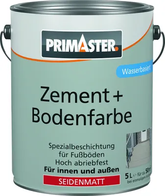 Produktbild von Primaster Zement und Bodenfarbe 5 L kieselgrau