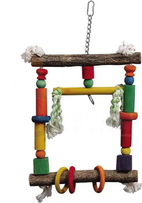 Produktbild von Vogelschaukel Papageienspielzeug 26,5 x 47 cm
