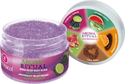 Produktbild von Dermacol Aroma Ritual Körperpeeling Stress Relief Body Scrub Grape & Lime 200 g
