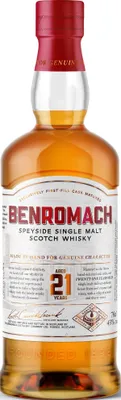 Produktbild von Benromach Distillery Benromach 21 years old 43% vol Speyside NV Whisky ( 1 x 0.7 L )
