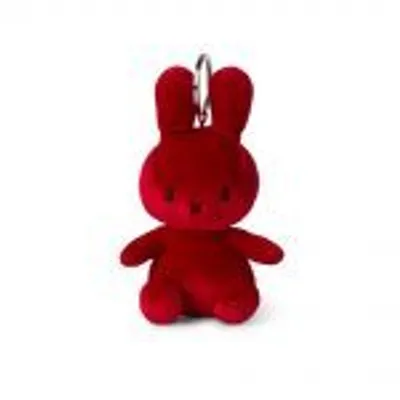 Obrázok produktu pre Miffy zamat kľúčenka jahodová červená