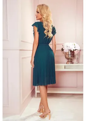 Imagen del producto de Numoco Vestido floral para mujer, modelo Polina, color verde, talla XL