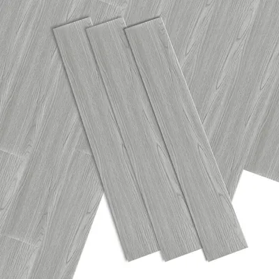 Produktbild von Faziango PVC Bodenbelag Vinylboden Selbstklebend 18 Stück 91.5×15.2 cm, 2,5 m², Wasserfest Rutschfest Klebefliesen für Wohnzimmer Küche – White Oak