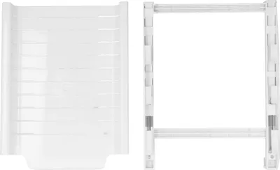 Produktbild von Kühlschrank-Lagerregal, ausziehbare Schublade, Regalbehälter, Kühlschrank, Lebensmittel-Organizer, Küchenbedarf (weiß)