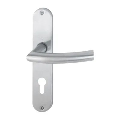 Produktbild von Hoppe Trondheim Langschildgarnitur  F69 Edelstahl matt E1430Z/302, PZ Profilzylinder
