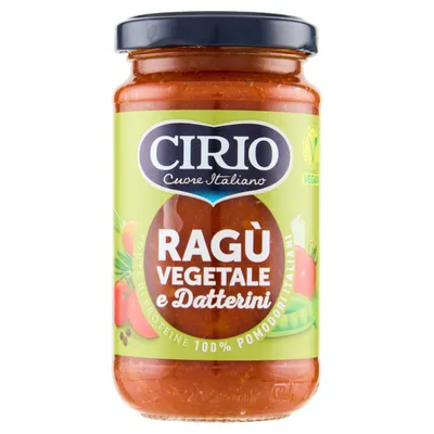 Produktbild von Tomatensauce „Ragu Vegetale e Datterini“ 190 g – Cirio