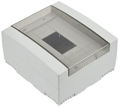 Zdjęcie produktu dla Electraline 60436 IP44 Szafka rozdzielcza z drzwiami, 8 przegródek