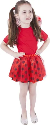 Produktbild von RAPPA Kinder Tutu-Rock Marienkäfer Kostüm mit Flügeln
