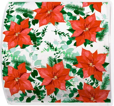 Immagine prodotto di Rotolo di carta igienica Floral Christmas - Poinsettia rossa in fiore, a 3 veli
