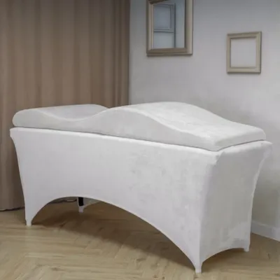 Creme vlnkovaná matrace s paměťovou pěnou (190x70 cm) – luxusní řešení pro kosmetické salóny