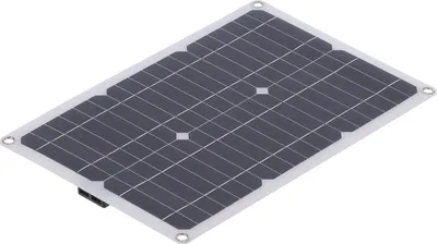 Obrázok produktu pre 23W flexibilný solárny panel s dvojitým USB a DC výstupom, solárny nabíjací modul pre 12V autobatériu