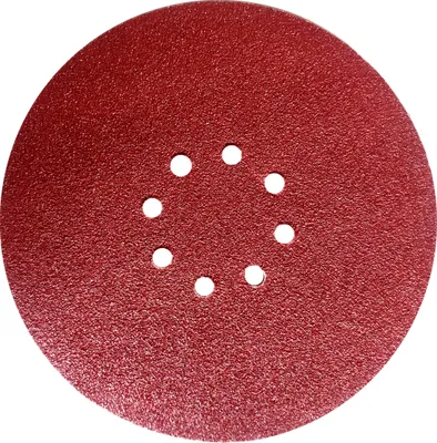 Produktbild von 10x Schleifpapier 225 mm 8 Loch Körn.= 80 Schleifblatt mit Klettbelag für Trockenbauschleifer Winkelschleifer