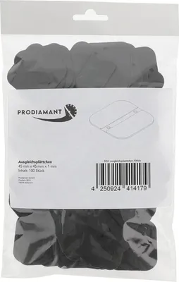 Produktbild von PRODIAMANT Ausgleichsplättchen 1mm für Terrassenlager | 100 Stück | 45x45mm |