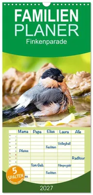 Produktbild von Familienplaner 2027 - Finkenparade mit 5 Spalten (Wandkalender, 21 x 45 cm) CALVENDO