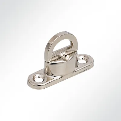 Produktbild von LYSEL® Drehverschluss Planenverschluss Messing vernickelt 40x12x11mm