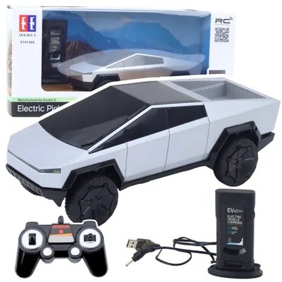 Zdjęcie produktu dla Zdalnie sterowany samochód Rc Pickup Truck Światła LED srebrne