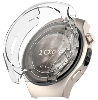 Image de Pour Huawei Watch 5 42mm Electroplated Full Cover TPU Housse de protection Transparent