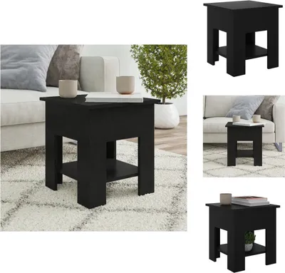 Produktbild von vidaXL Couchtisch Schwarz 40x40x42 cm Holzwerkstoff - Couchtische