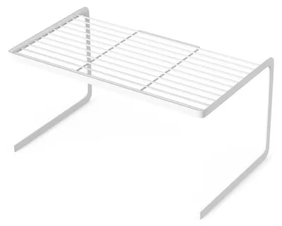 Immagine prodotto di Scolapiatti, piano di sgocciolamento bianco, Acciaio al carbonio, stabile, impilabile, contenitore multiuso da cucina per piatti, ciotole, L 28 x 21 x 19,5 cm