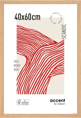 Produktbild von accent by nielsen Holz Bilderrahmen Scandic, 40x60 cm, Eiche