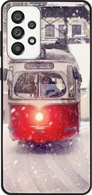 Produktbild von König Design Hülle kompatibel mit Samsung Galaxy A73 5G Kunststoff Soft Handyhülle - Handy Case Straßenbahn