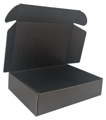 50 Wellpapp-Versandkartons, 22x15x5 cm, schwarz