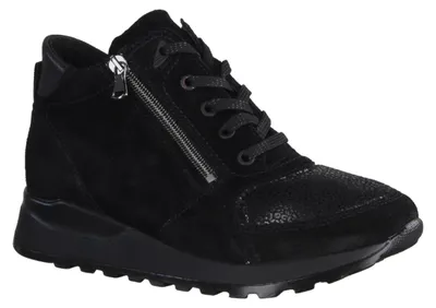 Produktbild von Waldläufer Hiroko 364H81-001 OrthoTritt Damen, Boots, Leder, Schwarz - Damenschuhe Bequeme Stiefel / Stiefeletten, Schwarz, leder (order minileo-stretch/bronx)