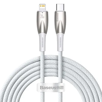 Obrázek produktu pro Baseus CADH000002, 1 m, Lightning, USB C, Samec, Samec, Bílá