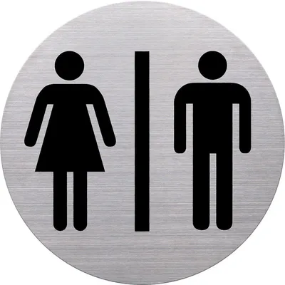 Immagine prodotto di helit Piktogramm "WC Damen & Herren", Durchmesser: 115 mm