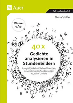 Obrázek produktu pro 40 x Gedichte analysieren in Stundenbildern 9-10