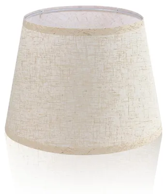 Lampenkap Ø 30 cm, E27/E26, Leinen, Schwarz/Beige