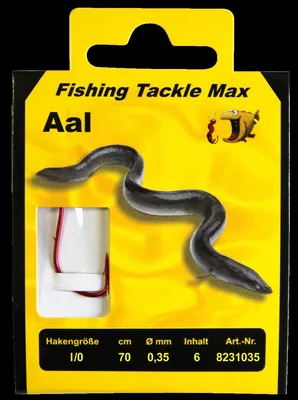 Produktbild von FTM Haken gebunden Aal 70cm - Aalhaken, Größe/Durchmesser/Inhalt:Gr. 1/0 / 0.35mm / 6 Stück
