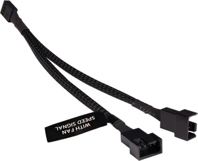 Immagine prodotto di Alphacool 4250197186766 Sdoppiatore a Y da 4 pin a 2x 4 pin PWM nero