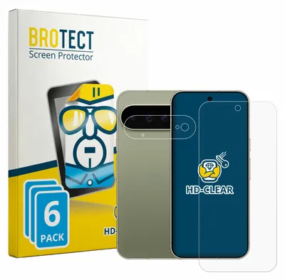 Produktbild von 6x Für Google Pixel 11 Pro XL (Display+Kamera) Schutzfolie BROTECT Displayschutz Display Schutz Folie Klar Transparent