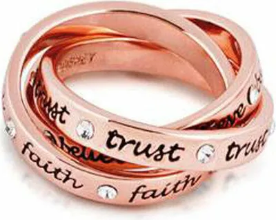 Immagine prodotto di Goebel Ring verflochten Rotgold Gr. 7 Couture Kingdom Tinker Bell Gold Messing vergoldet 12101071