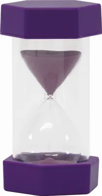 Produktbild von Sanduhr XL 12 cm hoch, 6,5 cm ø, 20 Minuten, lila