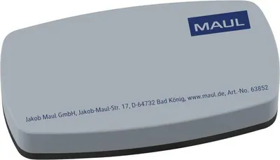 Produktbild von MAUL Tafelwischer MAULcleany magnetisch Filz 1 Stück 11.5 x 6 x 2.1 cm grau