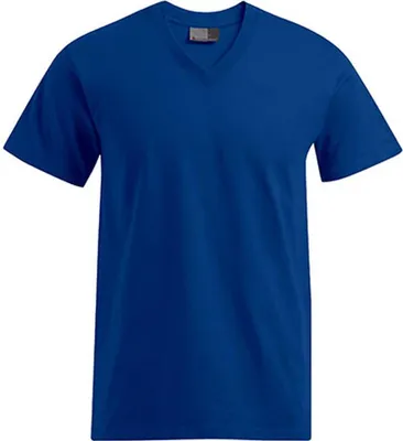 Produktbild von Premium V-Ausschnitt T-Shirt Herren, Königsblau, XXL