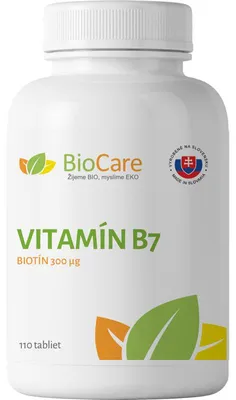 Zdjęcie produktu dla Witamina B7 – biotyna – 300 mcg, 110 kapsułek