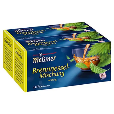 Obrázok produktu pre Meßmer žihľavová zmes jemný a korenistý bylinný čaj 50g balenie 2