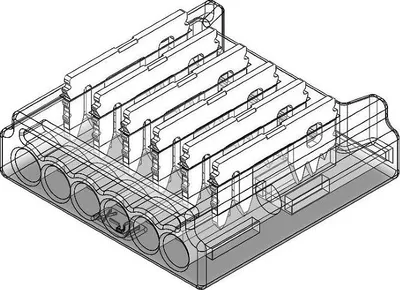 Produktbild von LED Anschlussverbinder – 6-polig, 12 mm, lötfrei  und  konfigurierbar (ohne Kabel) für RGBCCT SMD LED-Streifen