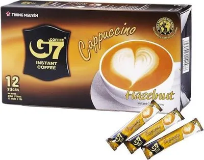 Produktbild von TRUNG NGUYEN G7 Cappuccino Hazelnut Instant Coffee 12 x 18g Sticks
