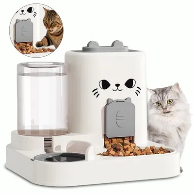 Produktbild von Automatischer Futterautomat für Katzen & Hunde,Haustier-Futterautomat, Automatischer Haustier Futterspender,bis zu 10 Tage Selbstversorgung, ideal für Reisen