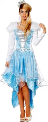 Produktbild von Eiskönigin Damen Märchen Kostüm für Fasching Größe: 44