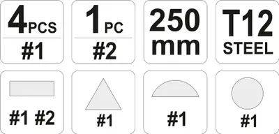Immagine prodotto di Yato YT-6238 Set di lime e raspe